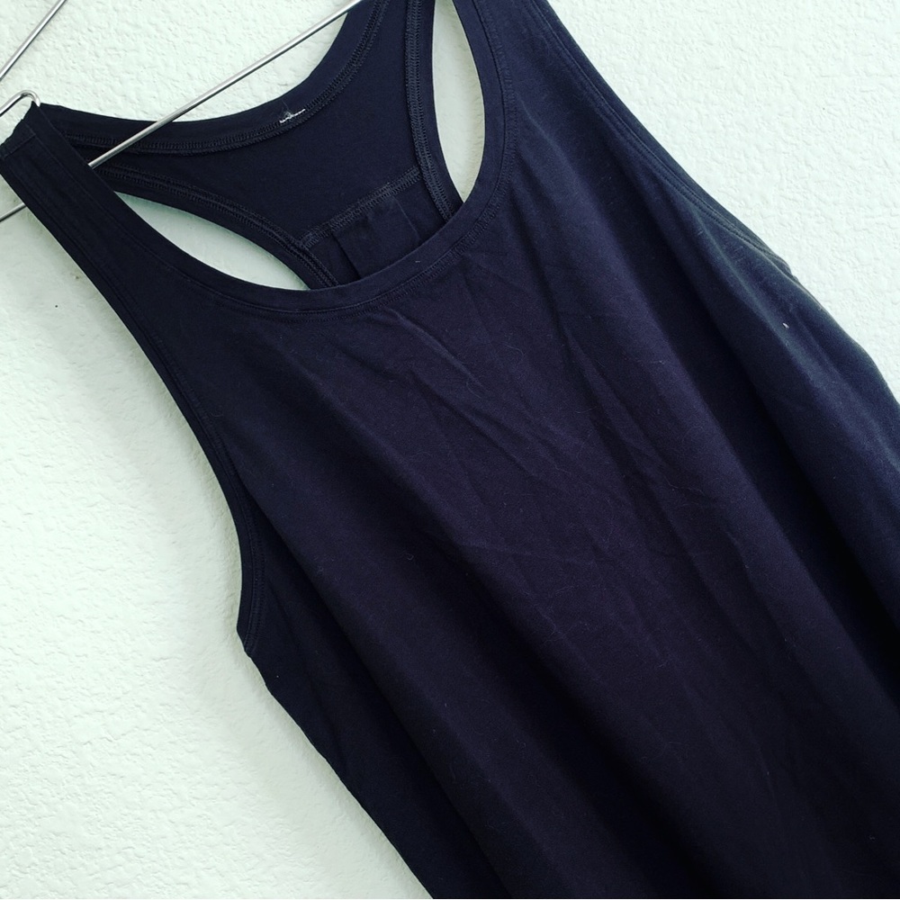 LULULEMON Athletica black racer back tank top sleeveless shirt workout tee
